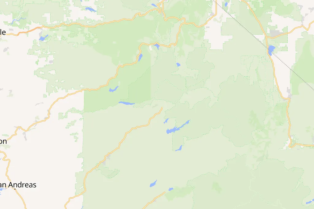 Bear Valley Mountain Resort Area Map