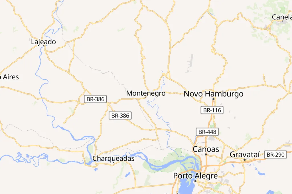 Montenegro Area Map Montenegro Area Map