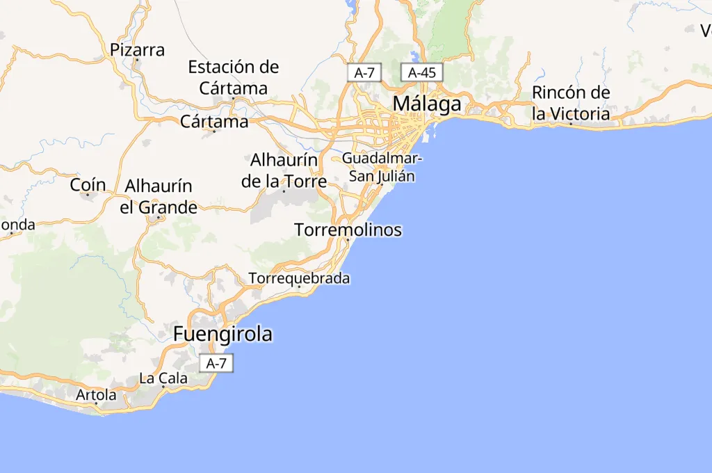 Playa Bajondillo Area Map Playa Bajondillo Area Map