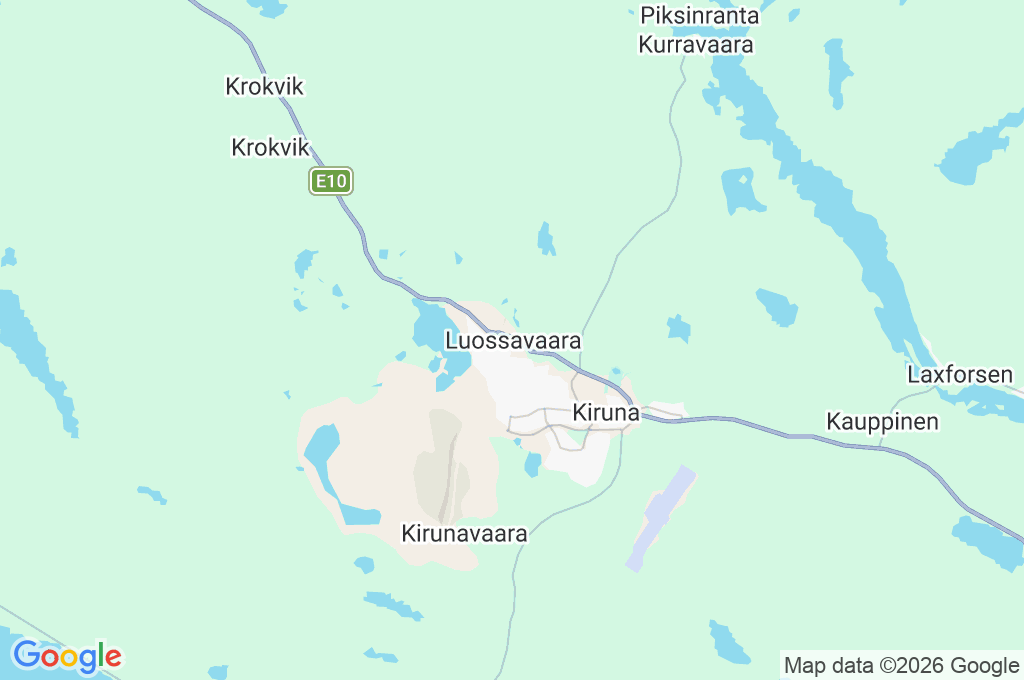 Luossavaara Area Map Luossavaara Area Map