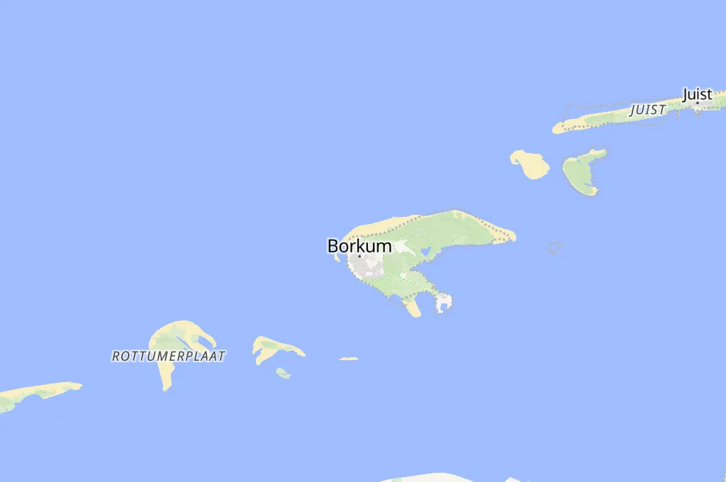 Borkum Area Map
