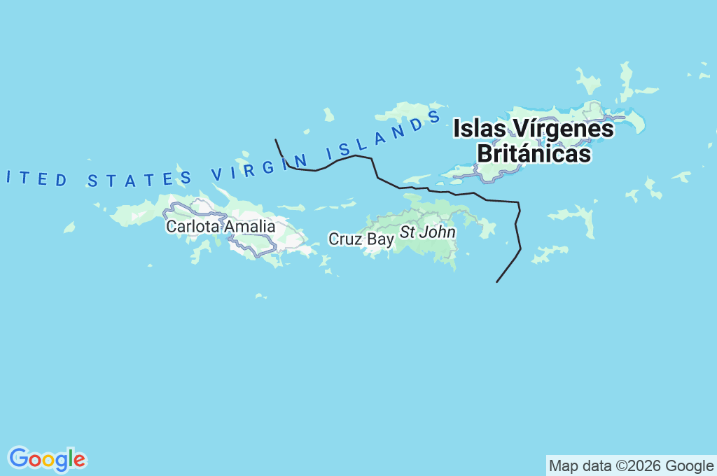 Cruz Bay Area Map