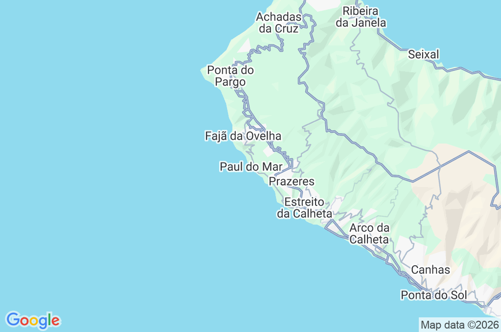 Paul do Mar Area Map