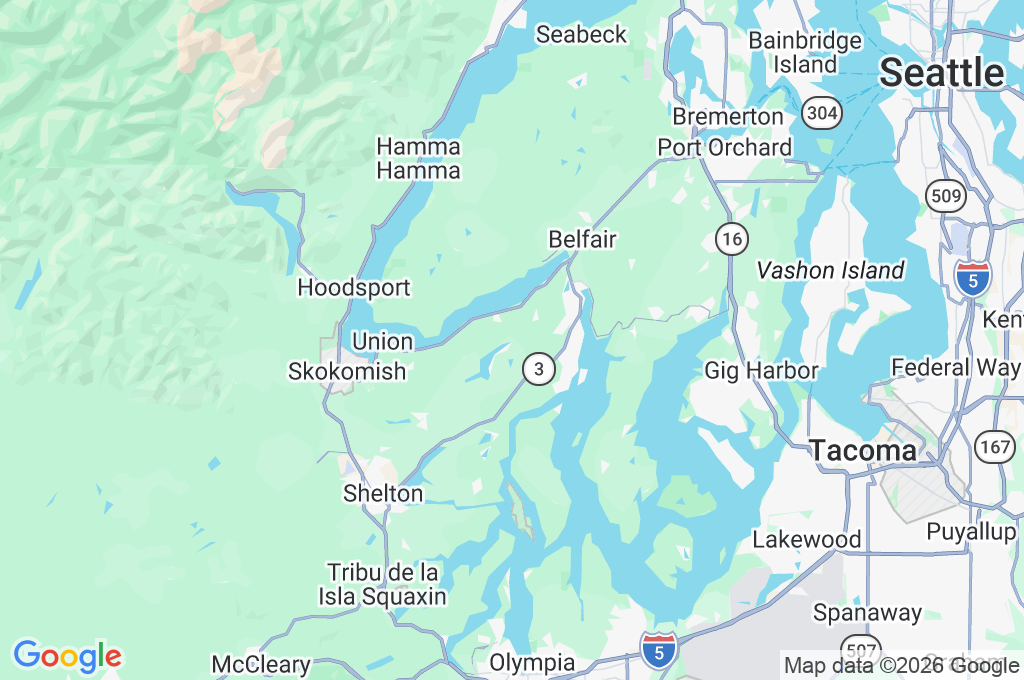 Lago Mason Area Map