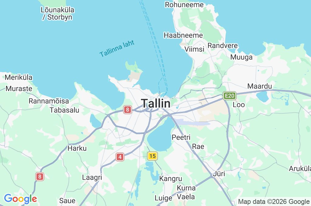 Vanalinn Area Map Vanalinn Area Map