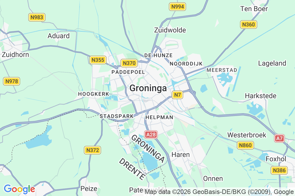 Groninger Museum Area Map