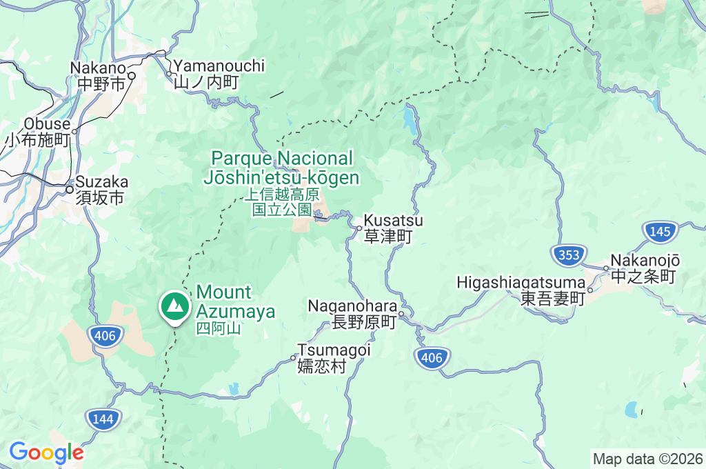 Estación de Carretera Kusatsu Undojaya Area Map Estación de Carretera Kusatsu Undojaya Area Map