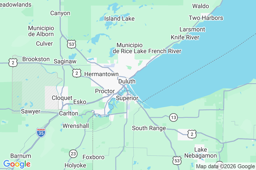 Puerto de Duluth Area Map Puerto de Duluth Area Map