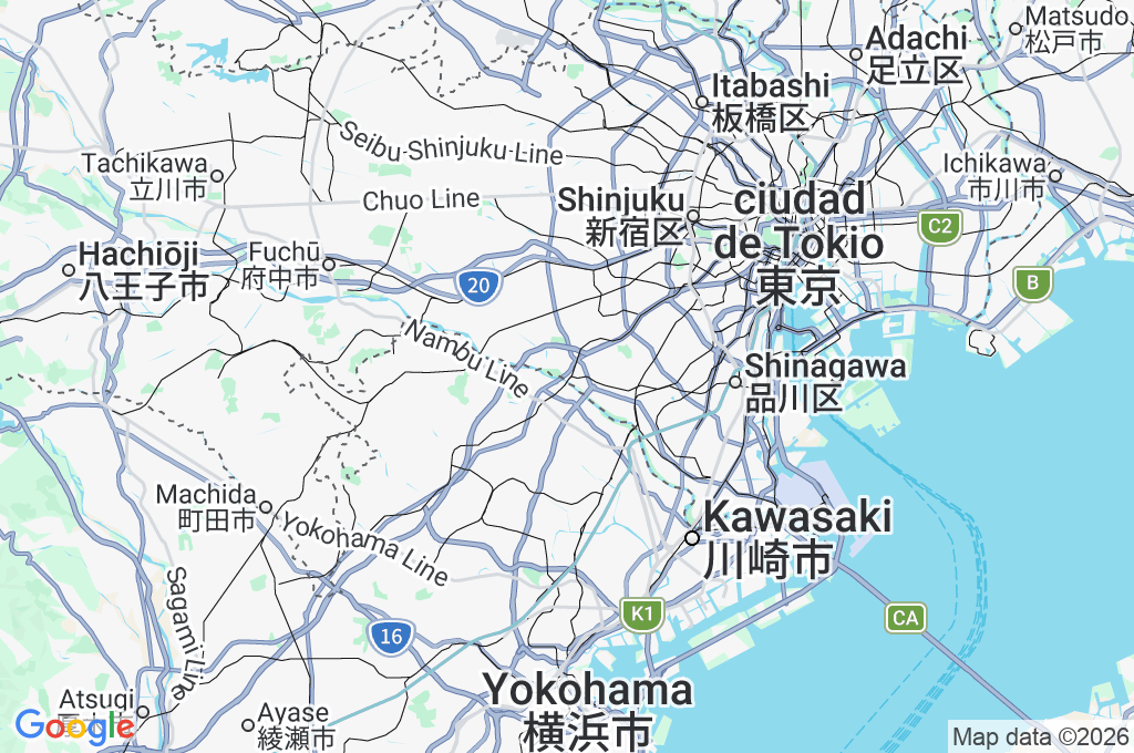 Futakotamagawa Area Map Futakotamagawa Area Map