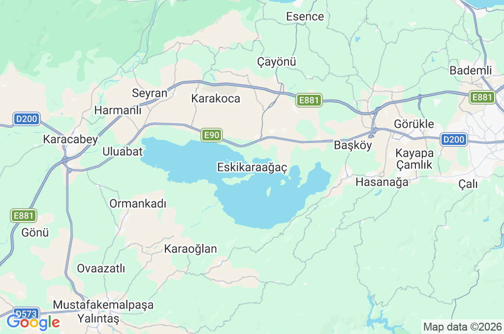 Eskikaraağaç Area Map Eskikaraağaç Area Map