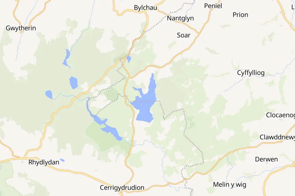 Llyn Brenig Area Map Llyn Brenig Area Map