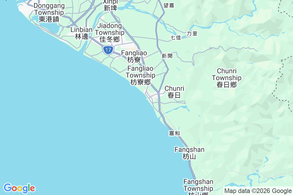 Puerto Pesquero de Fangliao Area Map