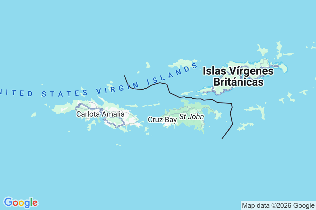 Lovango Cay Area Map