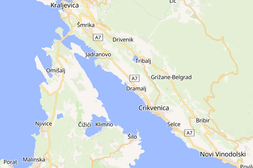 Puerto de Bršćanovica Area Map Puerto de Bršćanovica Area Map