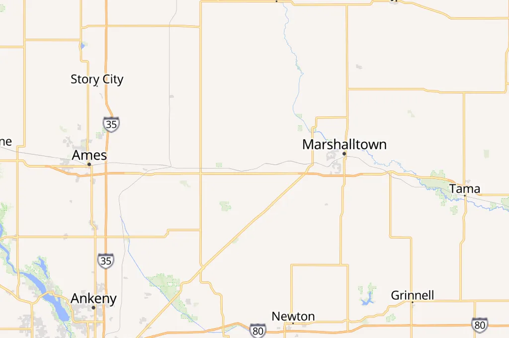 State Center Area Map
