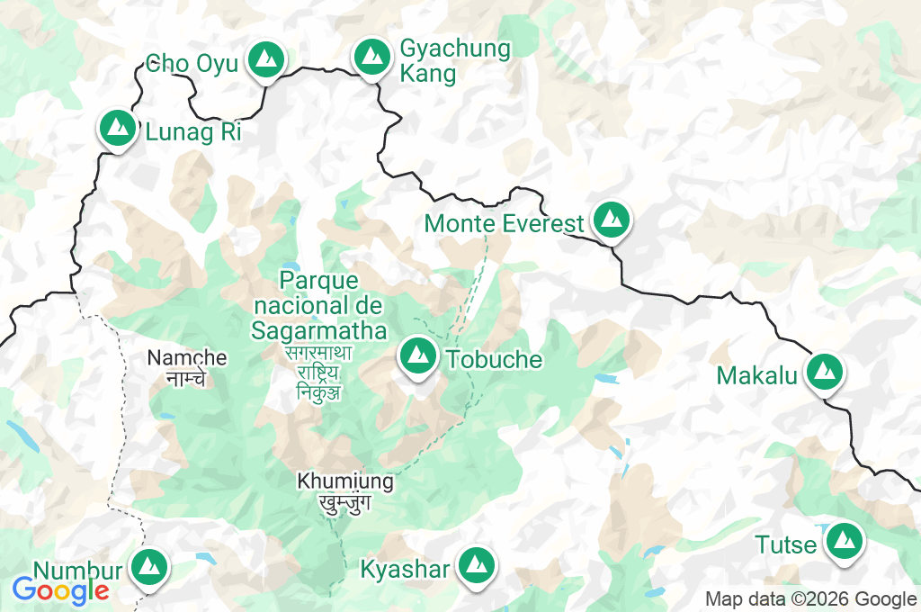 Lobuche Area Map