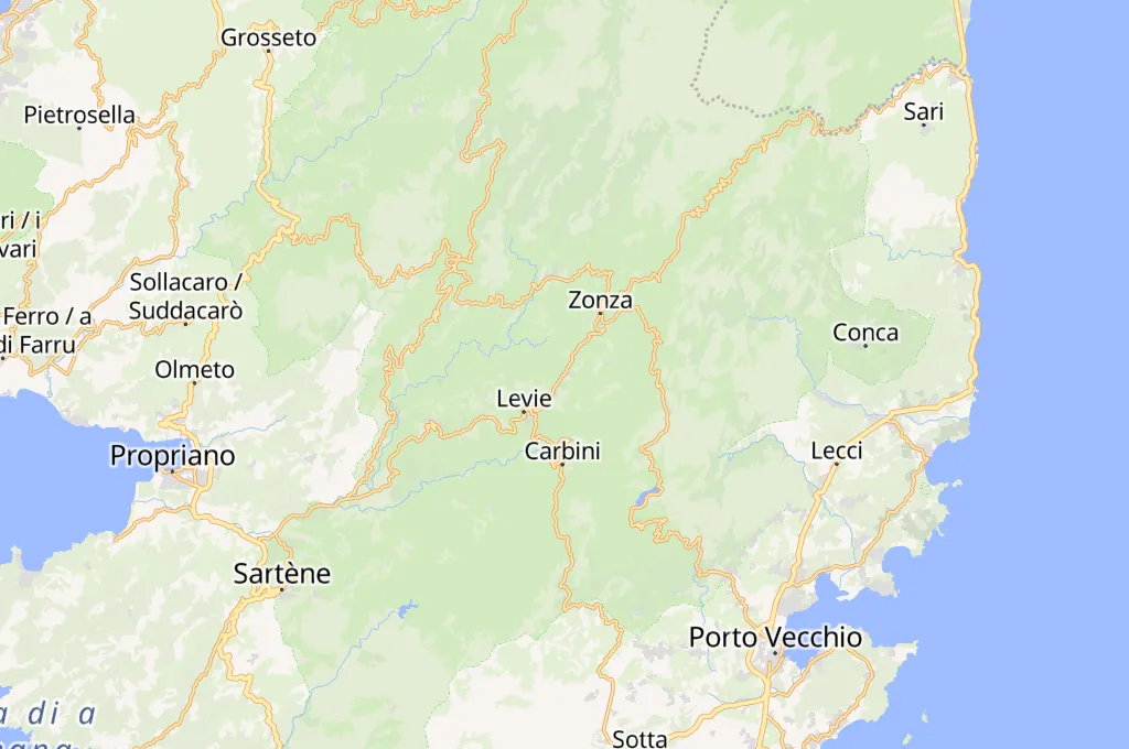 San-Gavino-di-Carbini Area Map San-Gavino-di-Carbini Area Map