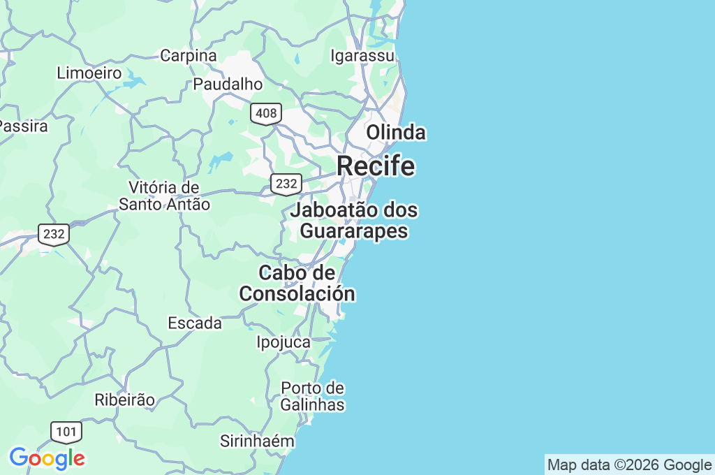 Playa de Candeias Area Map