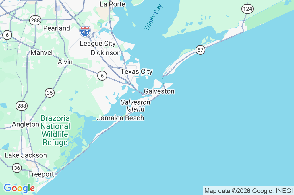Moody Gardens Area Map
