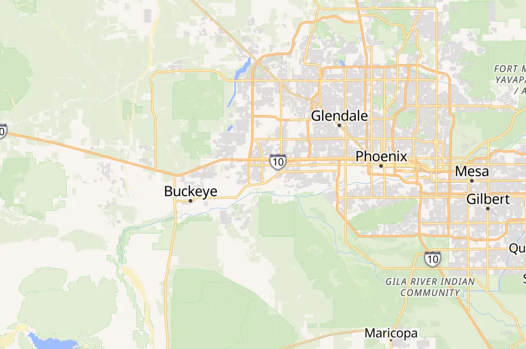 Goodyear Ballpark Area Map Goodyear Ballpark Area Map