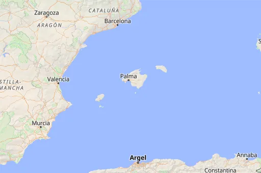 Map of Islas Baleares