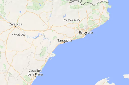 Map of Tarragona