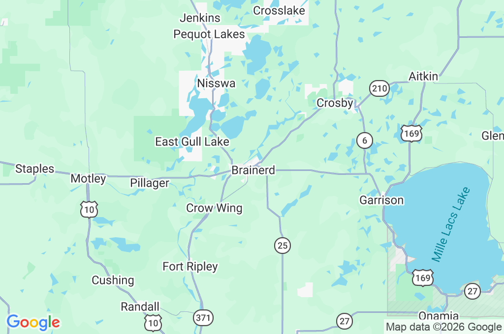 Brainerd Area Map Brainerd Area Map