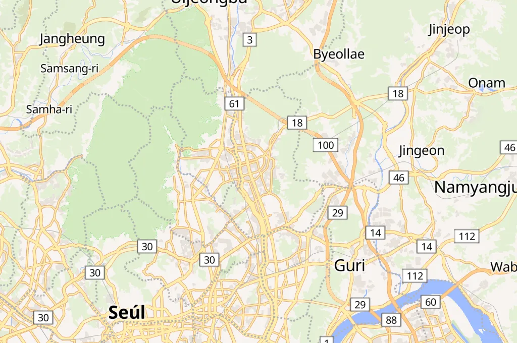 Danghyeoncheon Area Map Danghyeoncheon Area Map