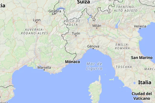 Map of Piamonte
