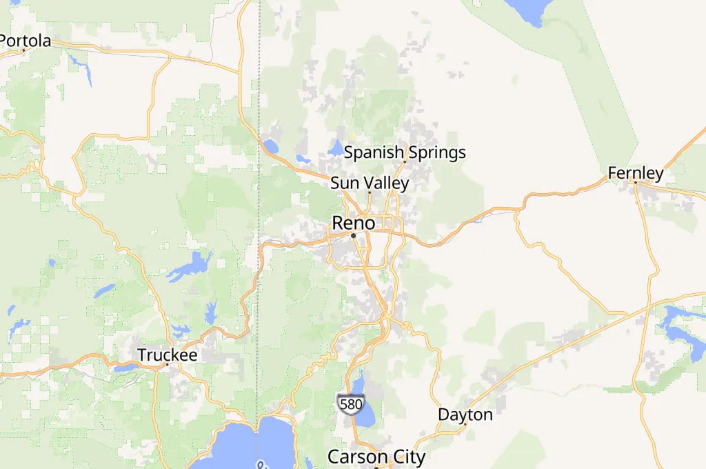 Reno Arch Area Map