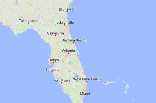Map of Condado de Brevard