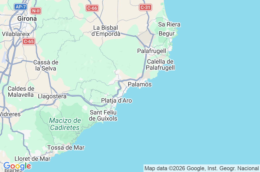 Sant Antoni de Calonge Area Map Sant Antoni de Calonge Area Map