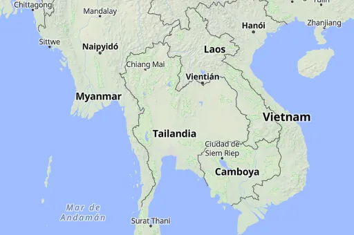 Map of Tailandia