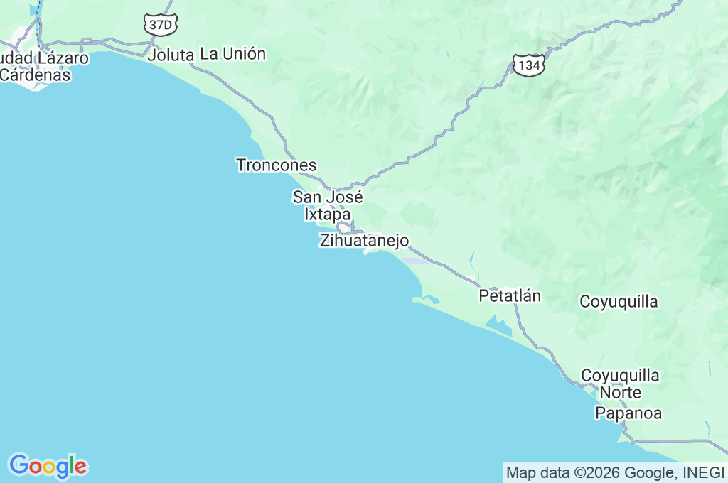 Playa Principal Area Map