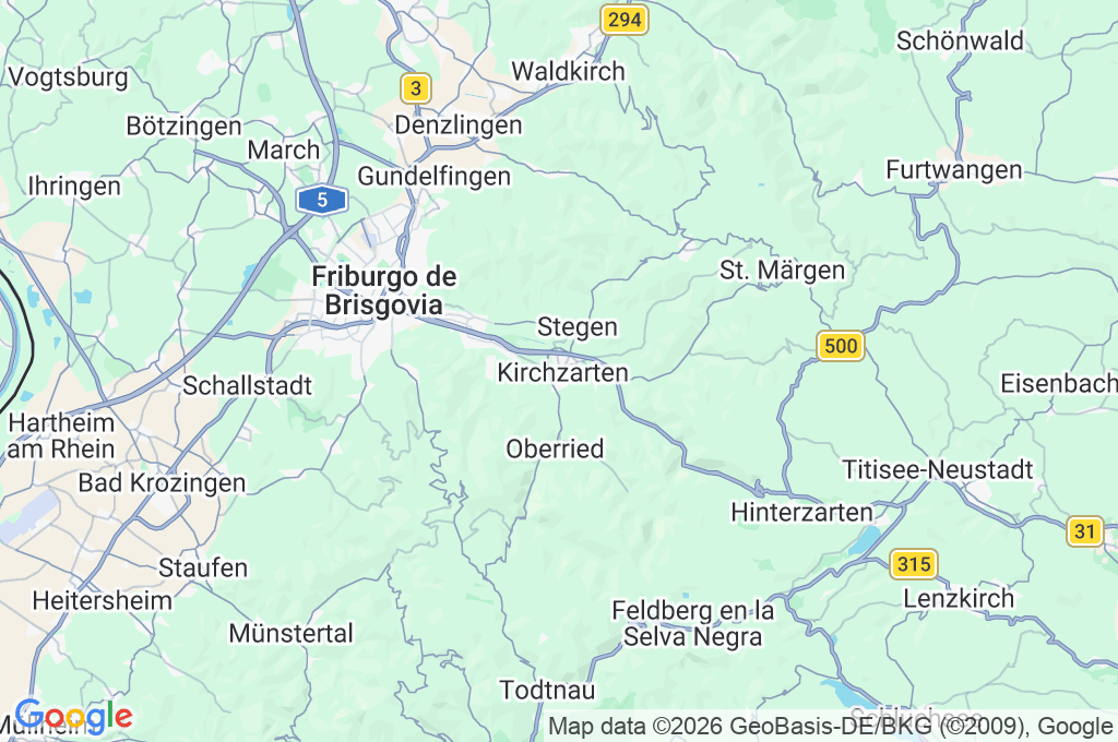 Kirchzarten Area Map Kirchzarten Area Map