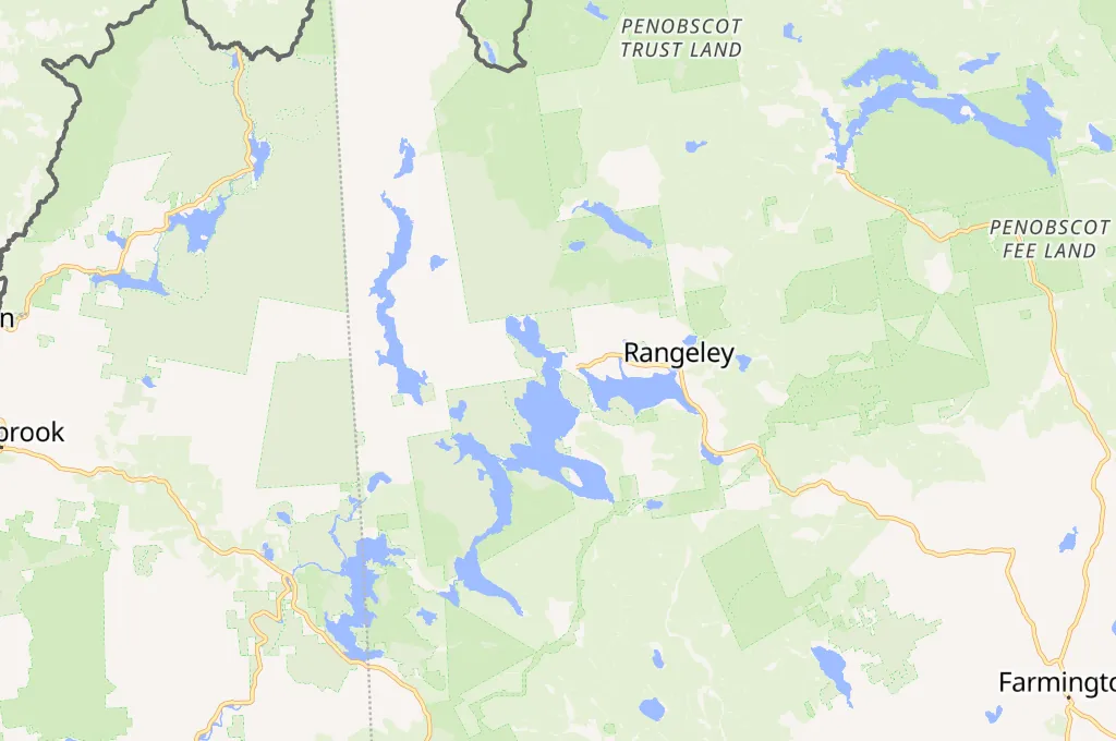 Lago Mooselookmeguntic Area Map