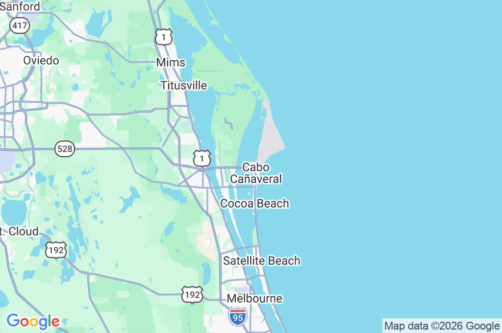 Port Canaveral Area Map