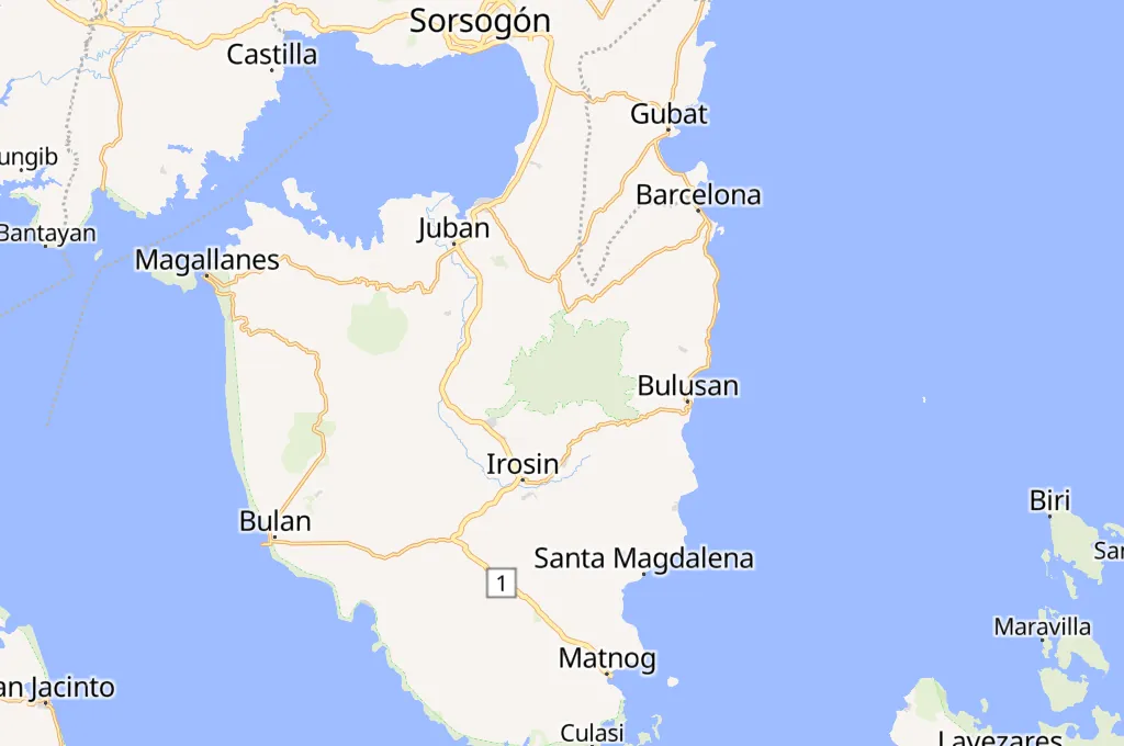 Volcán Bulusan Area Map Volcán Bulusan Area Map