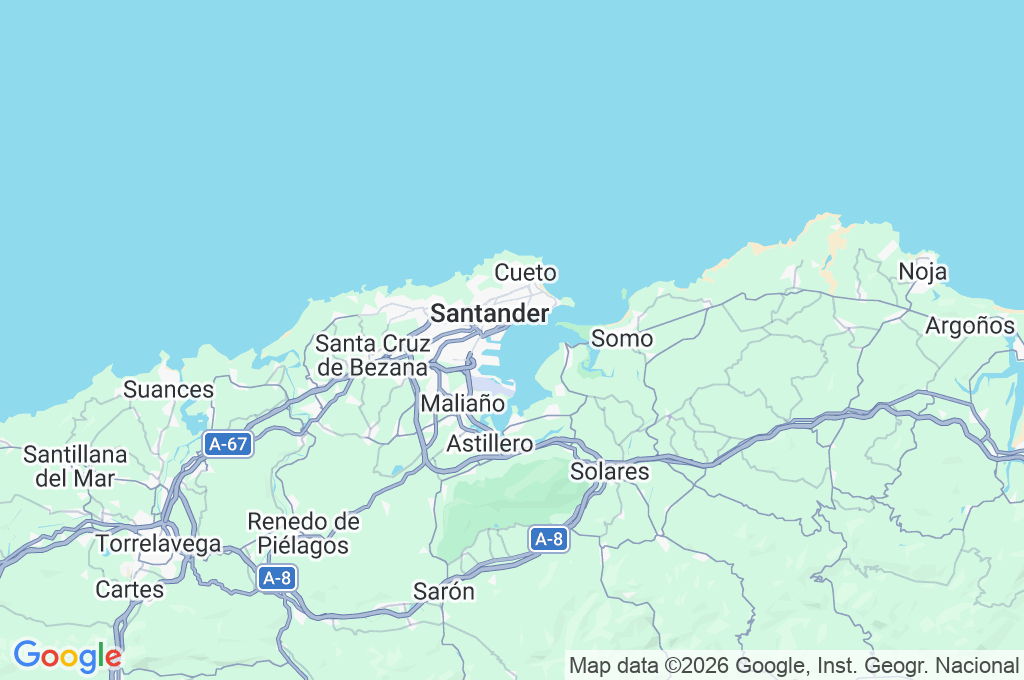 Santander Area Map