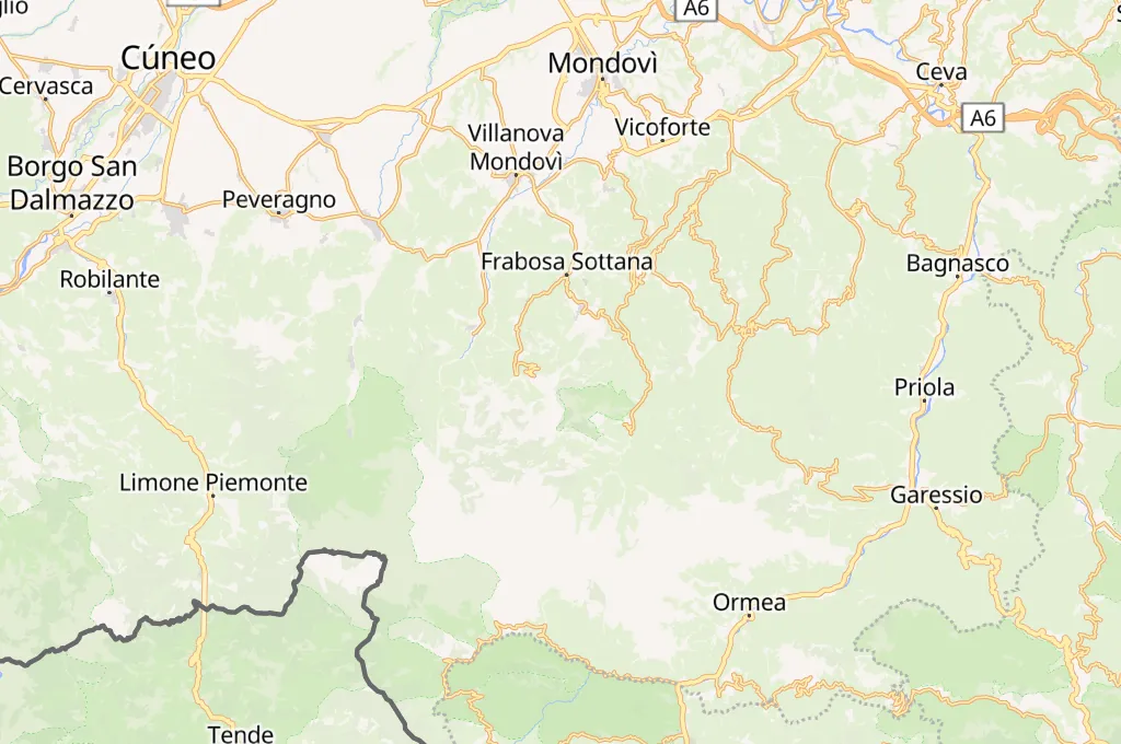 Monte Malanotte Area Map Monte Malanotte Area Map
