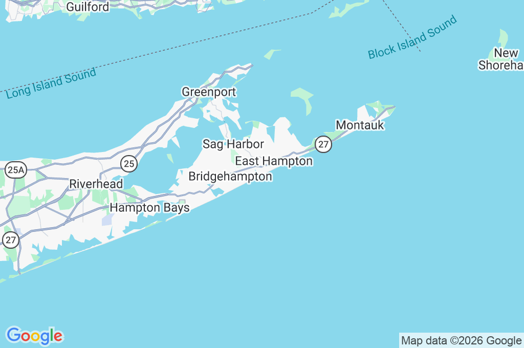 Georgica Beach Area Map