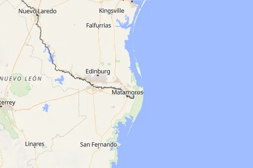 Map of Condado de Cameron