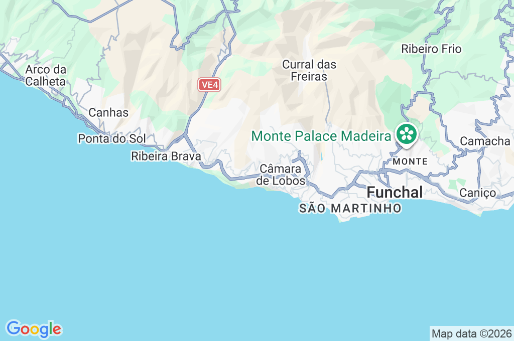 Miradouro Cruz da Caldeira Area Map