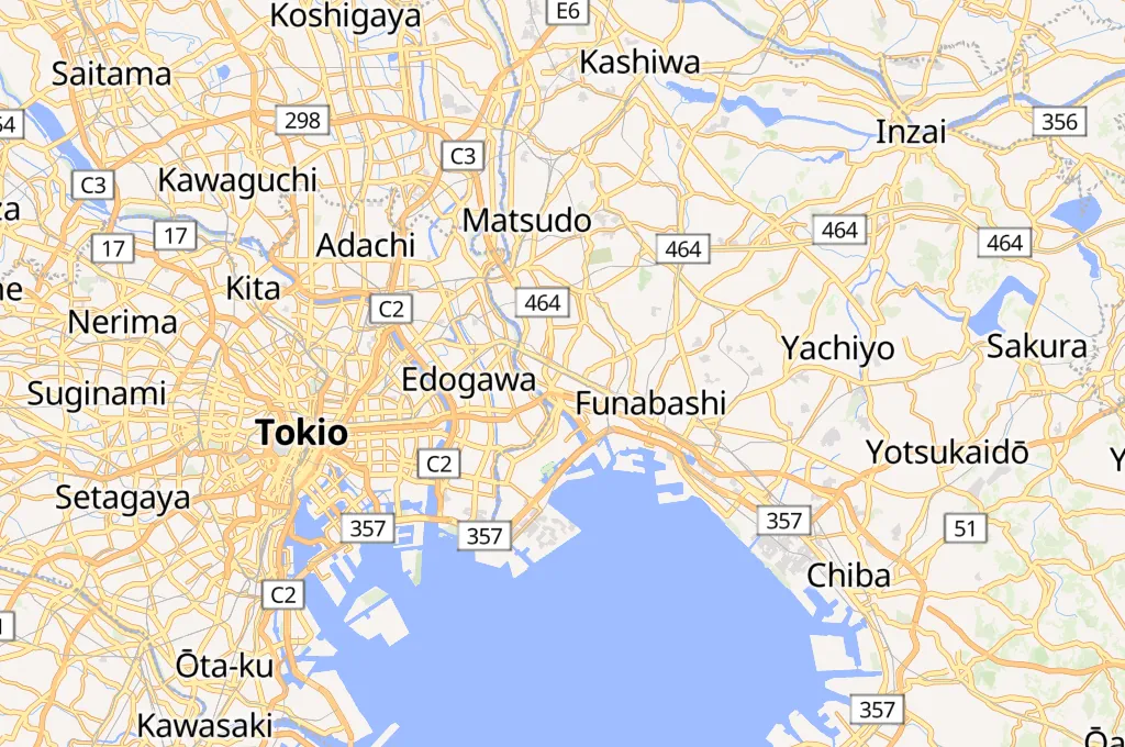 Estación Moto-Yawata Area Map