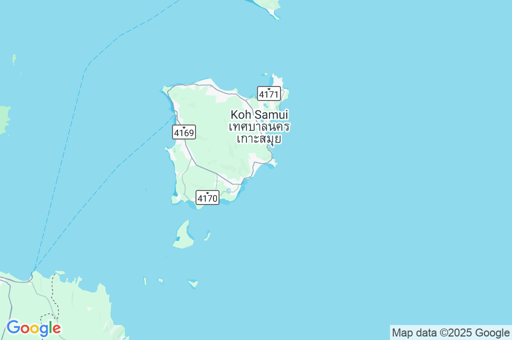 Playa Lamai Area Map