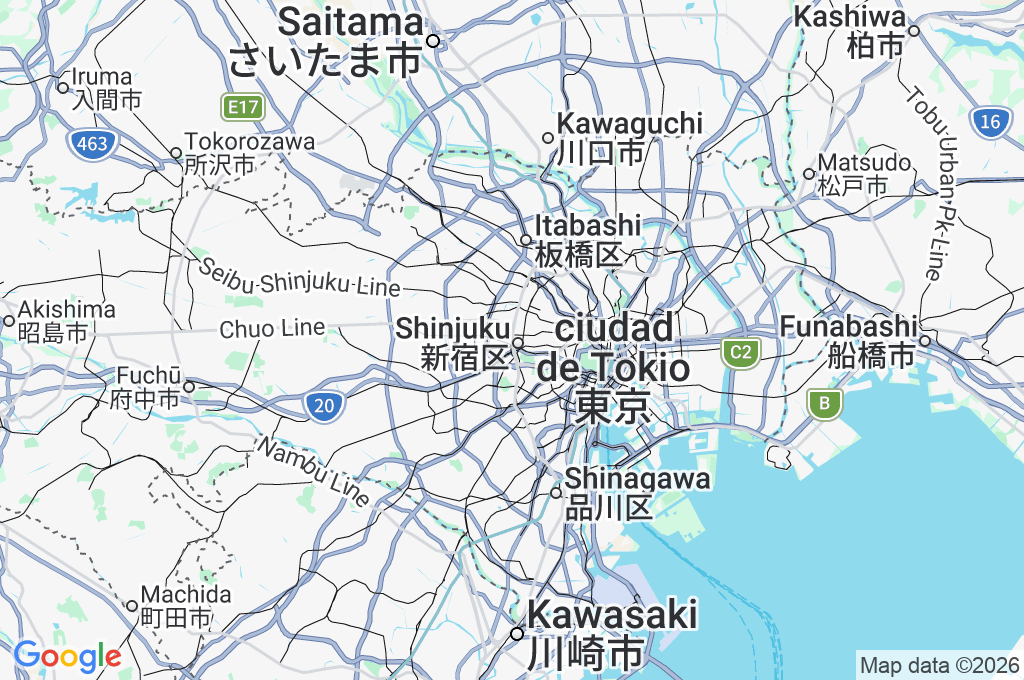Estación de Seibu-Shinjuku Area Map