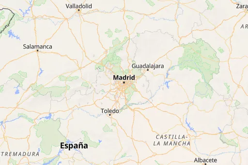 Map of Madrid