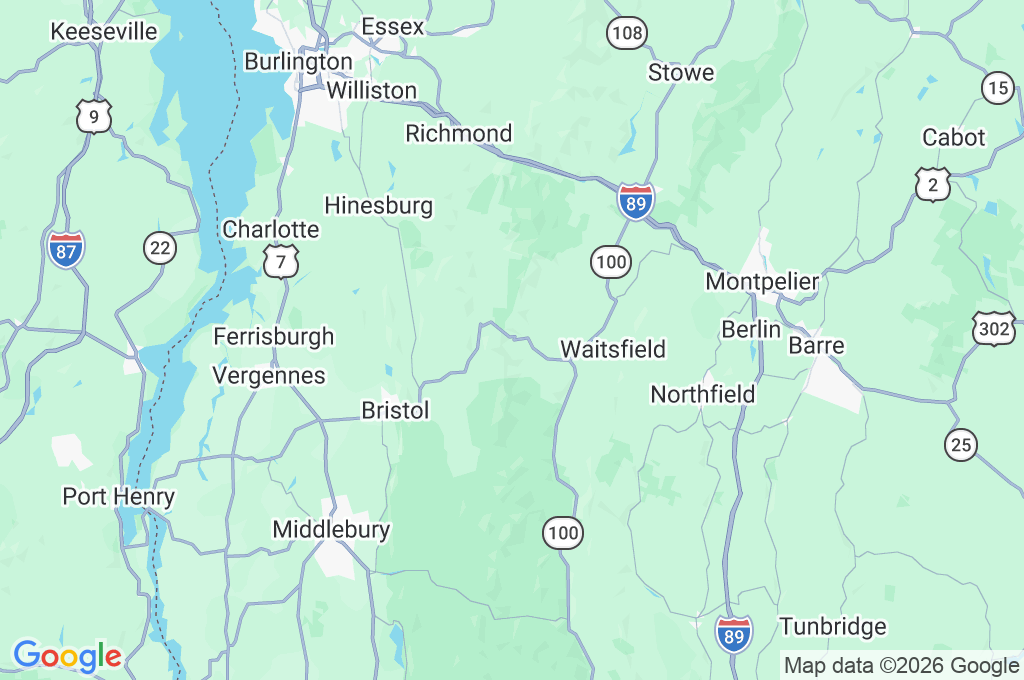 Mad River Glen Area Map