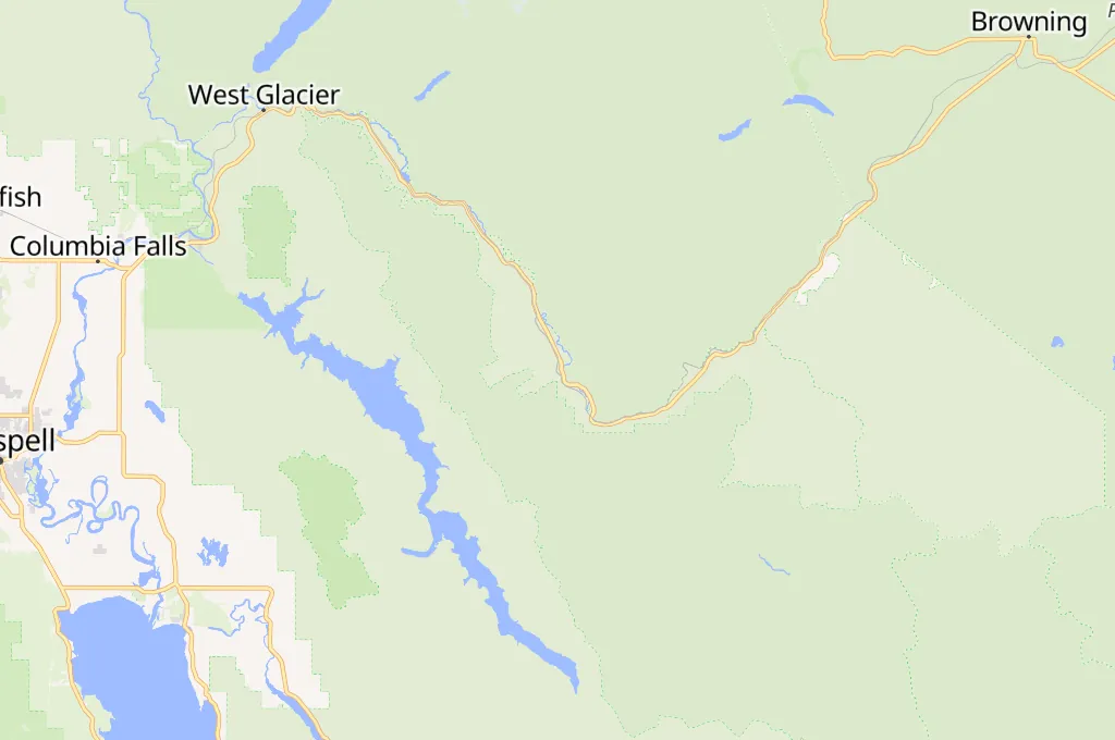 Izaak Walton Inn Area Map
