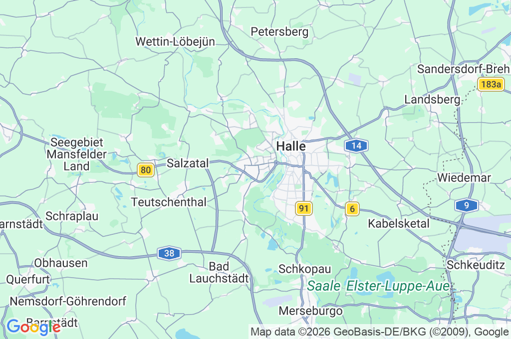 Halle-Neustadt Area Map Halle-Neustadt Area Map